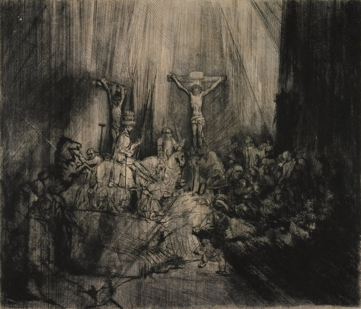 Les Trois Croix - Rembrandt van Rijn