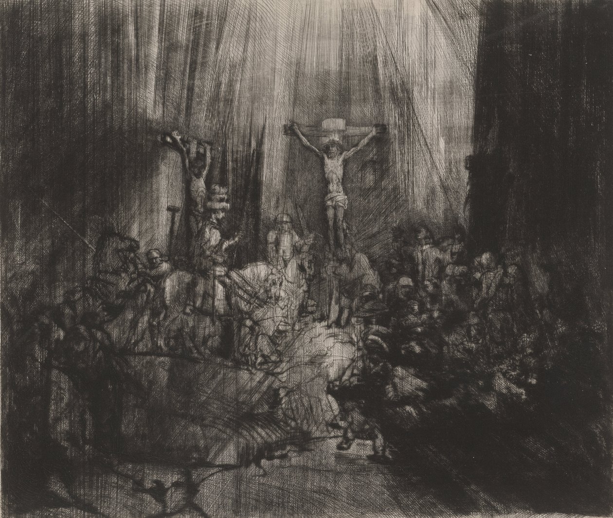 Les Trois Croix - Rembrandt van Rijn