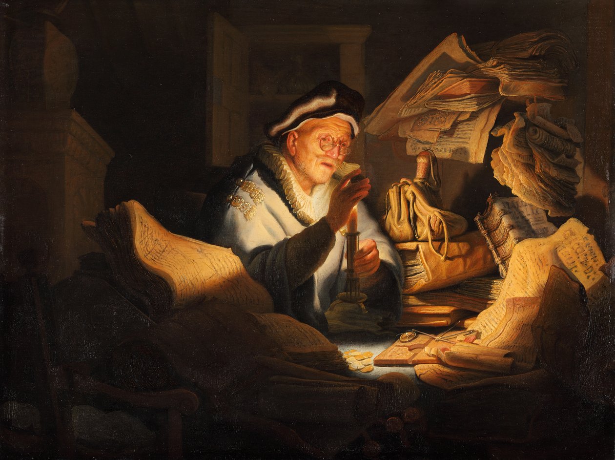 Le changeur de monnaie - Rembrandt