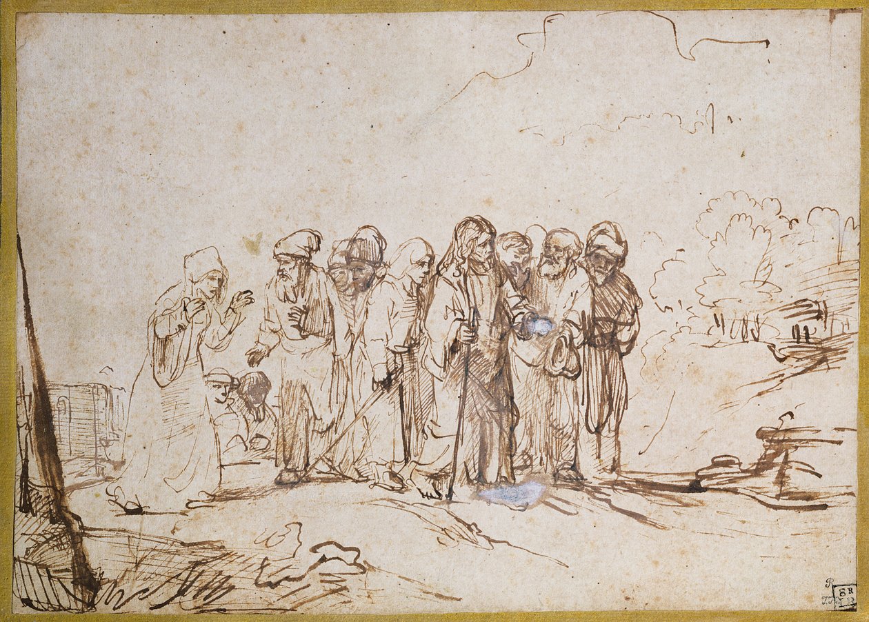 Le Christ et la femme cananéenne - Rembrandt van Rijn