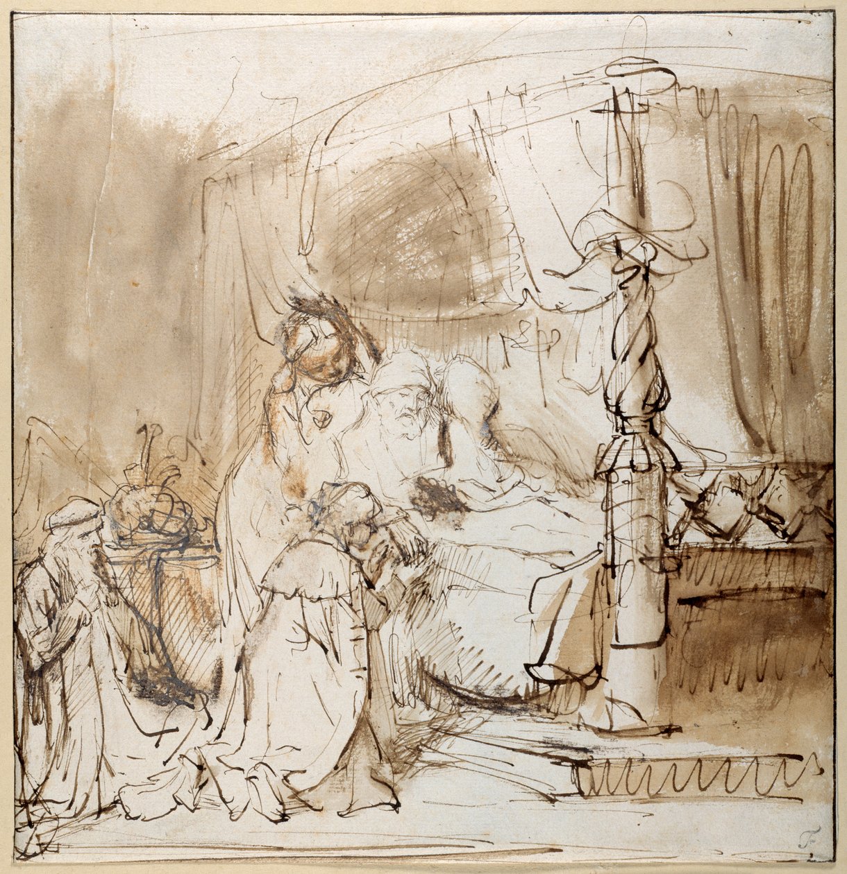 La charge de David à Salomon - Rembrandt Harmensz. van Rijn