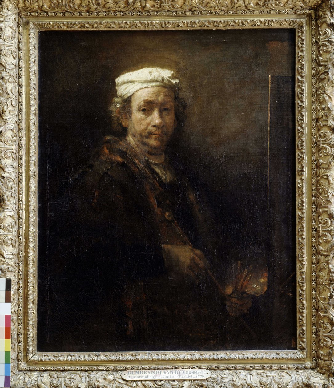 Rembrandt âgé devant un chevalet (1660) - Rembrandt van Rijn