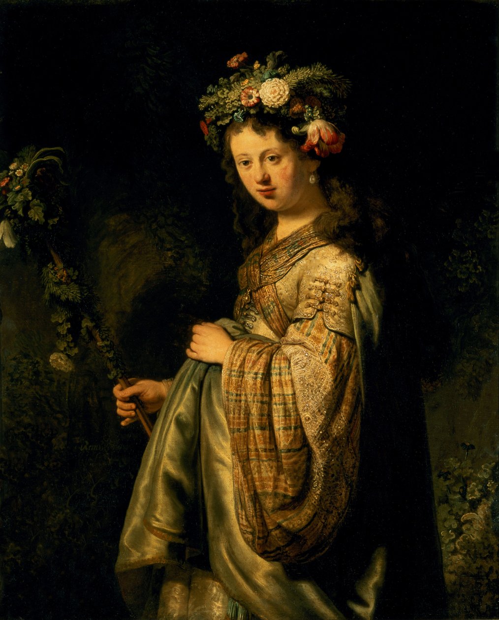 Saskia en Flora - Rembrandt van Rijn