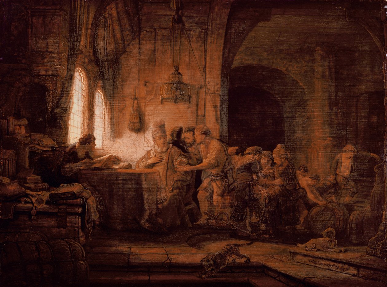 La parabole des ouvriers dans la vigne - Rembrandt van Rijn