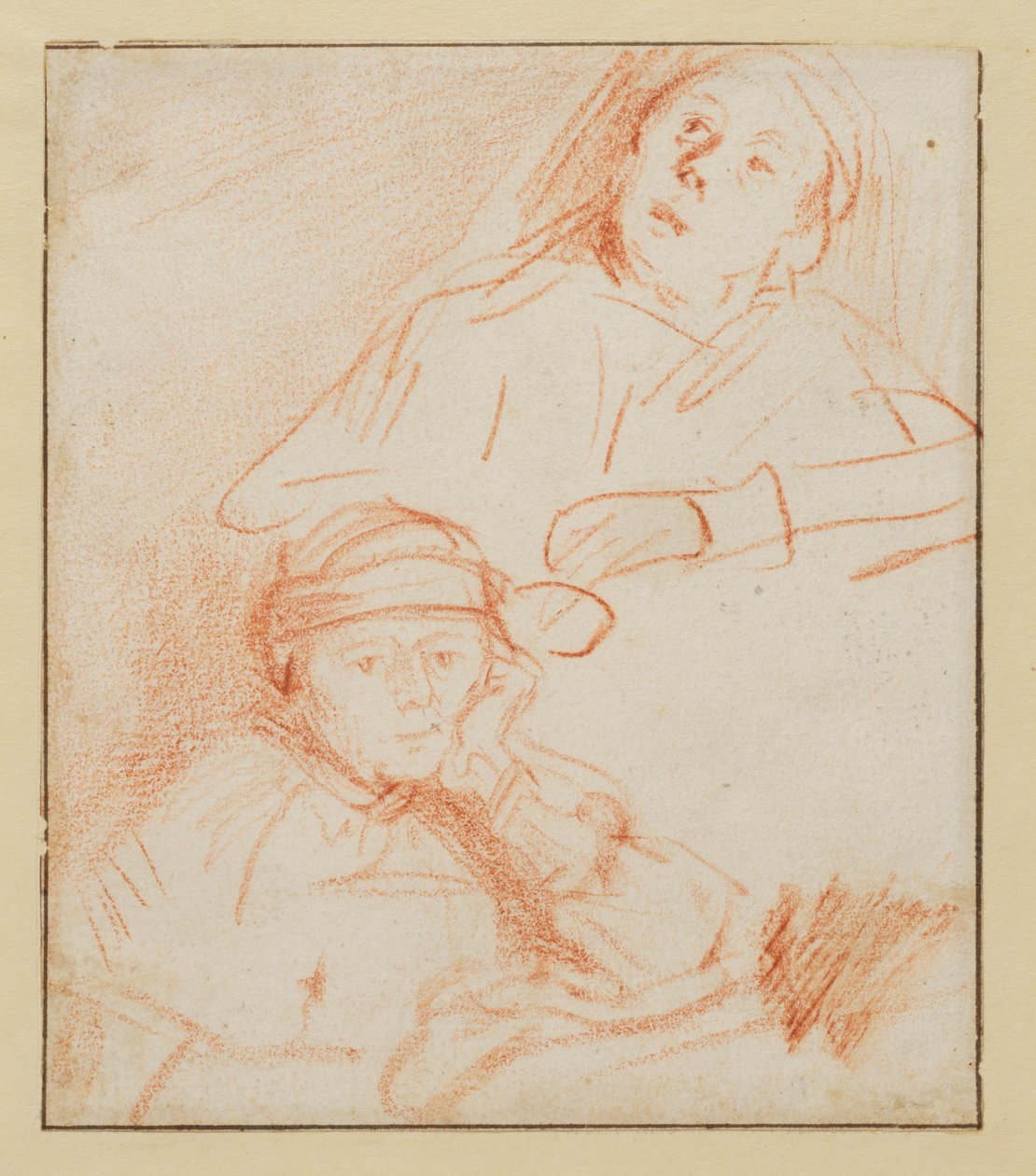 Deux études de Saskia, vers 1636 - 1637 - Rembrandt van Rijn