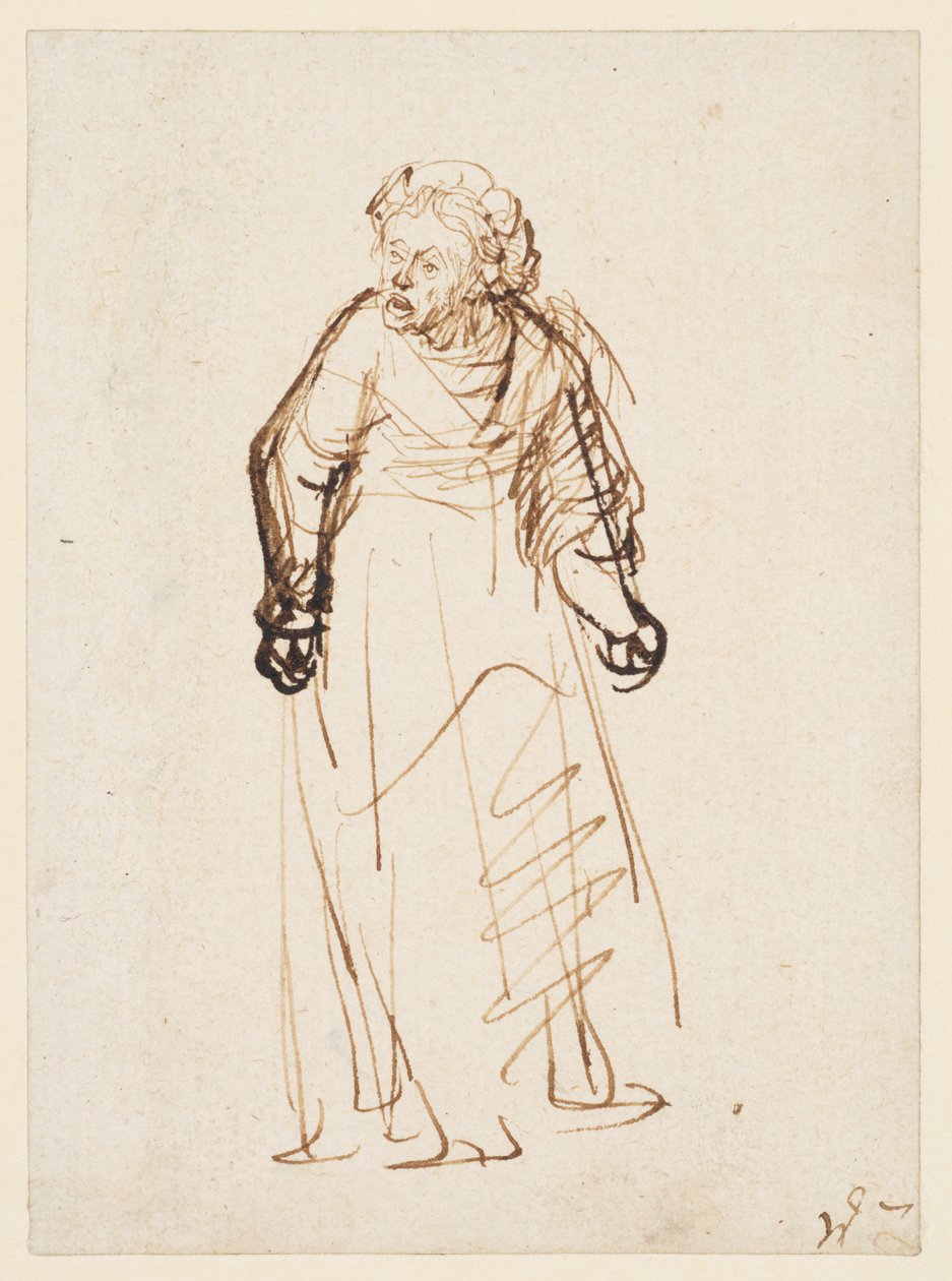 Femme grondant - Rembrandt Harmensz. van Rijn