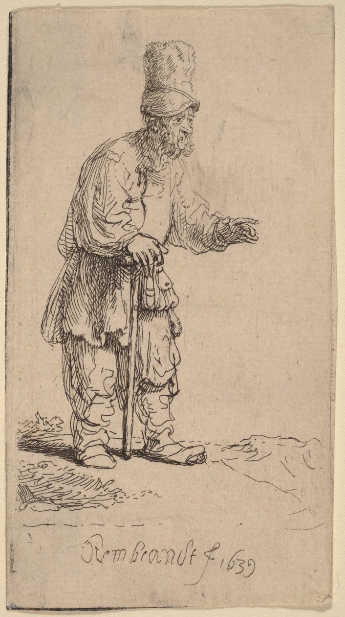 Un paysan coiffé d