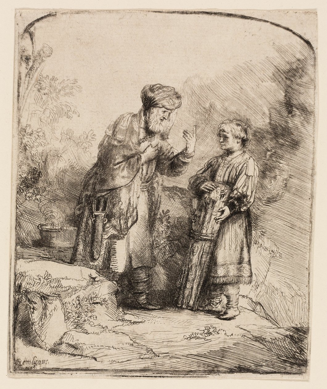 Abraham et Isaac - Rembrandt van Rijn
