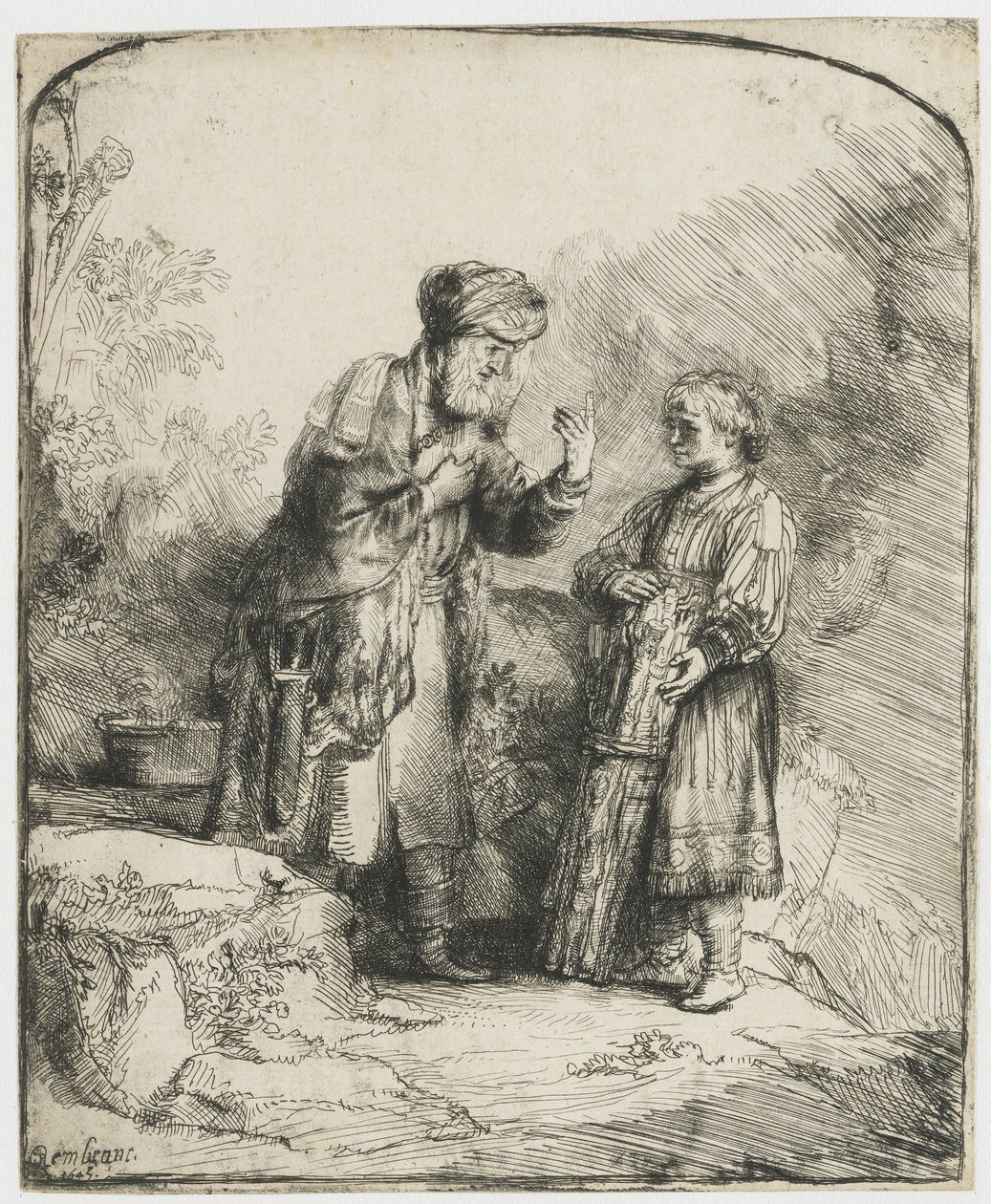 Abraham et Isaac - Rembrandt van Rijn