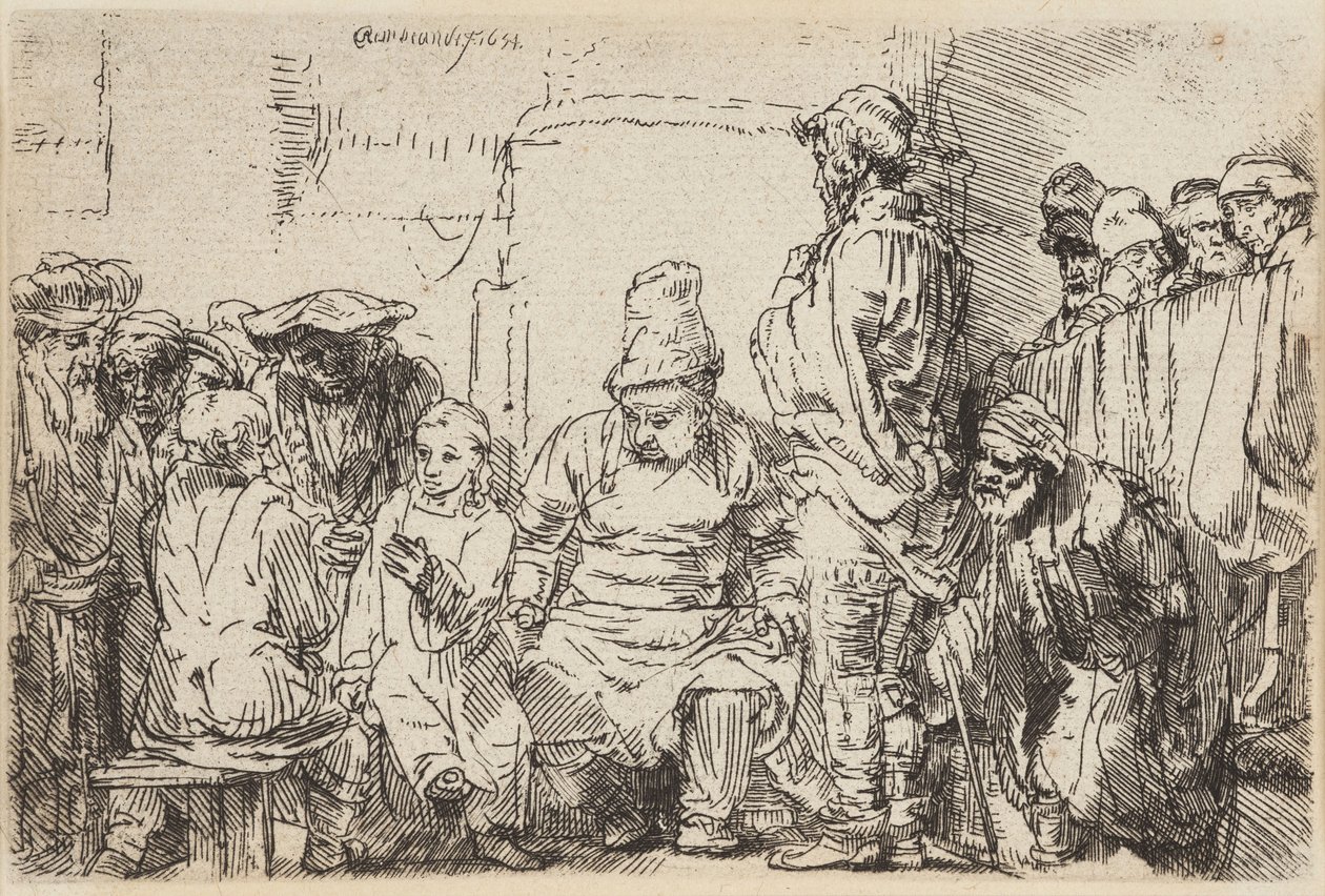 Le Christ discutant avec les docteurs - Rembrandt van Rijn