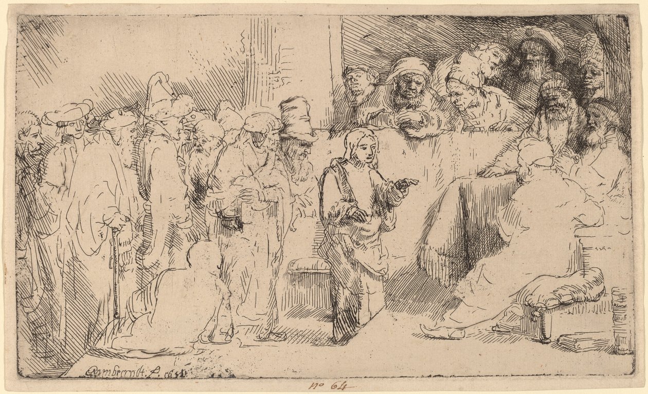 Christ disputant avec les docteurs - Rembrandt van Rijn
