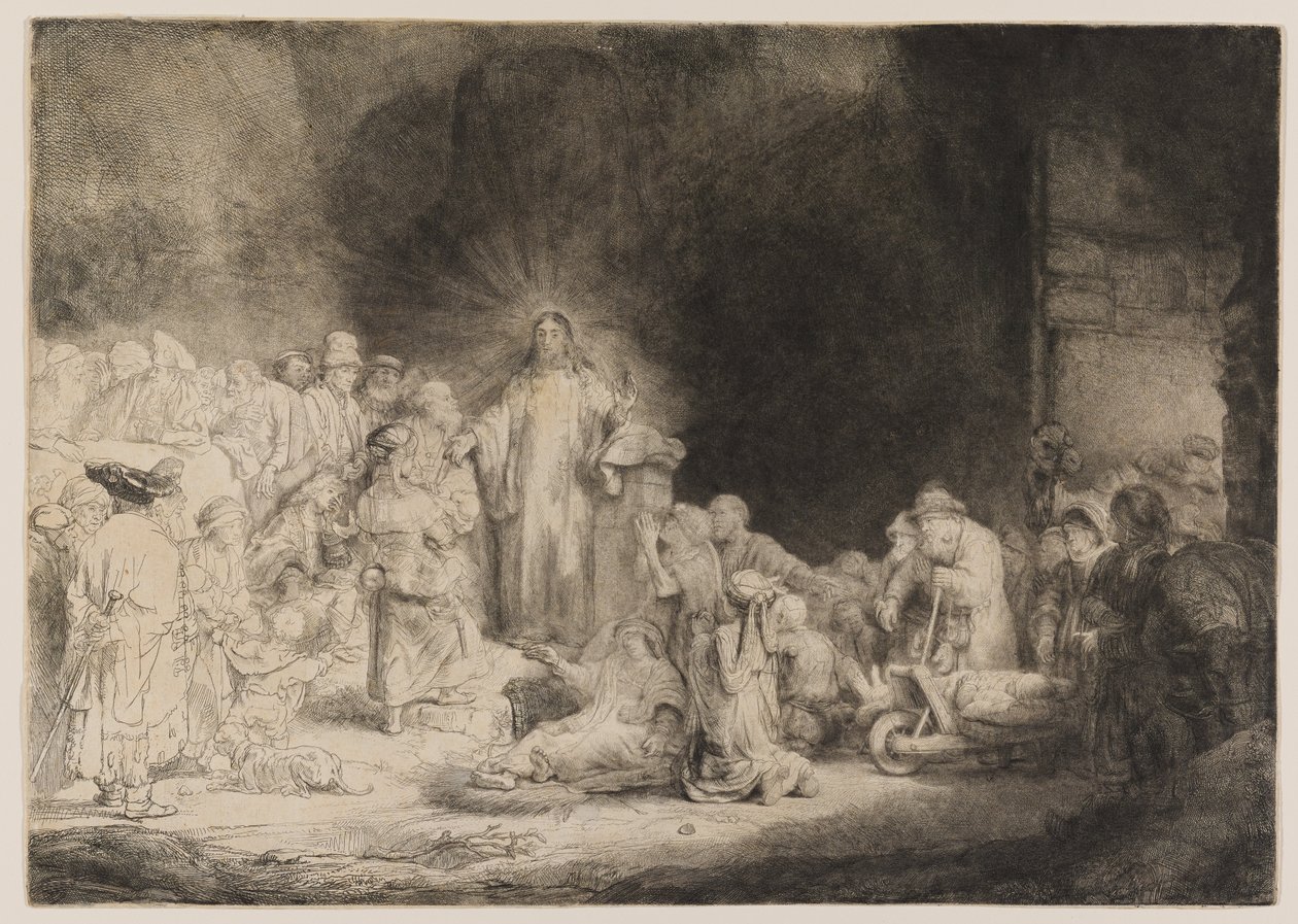 Le Christ guérissant les malades - Rembrandt van Rijn
