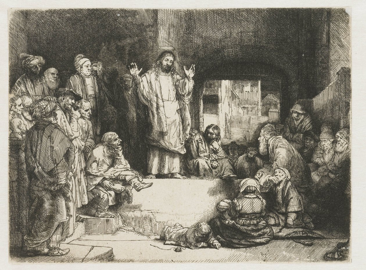 Christ preaching (