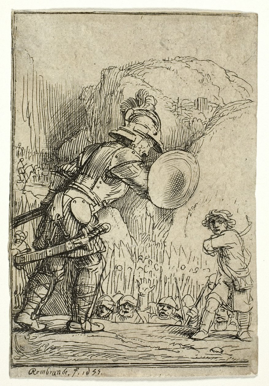 David et Goliath - Rembrandt van Rijn