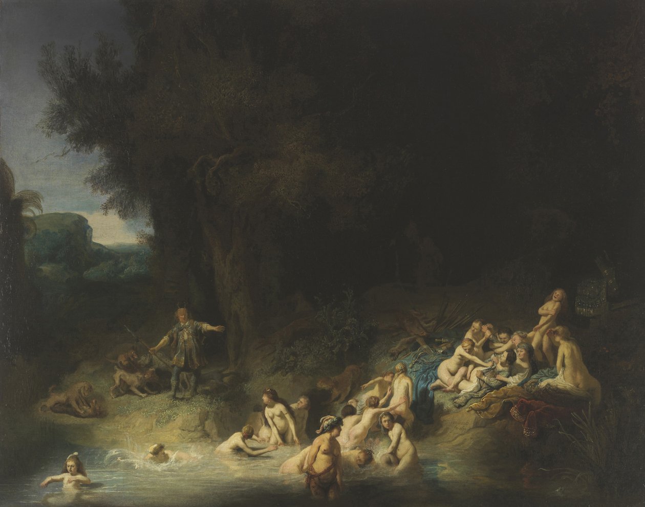 Diane avec Actéon et Callisto, 1634 - Rembrandt van Rijn