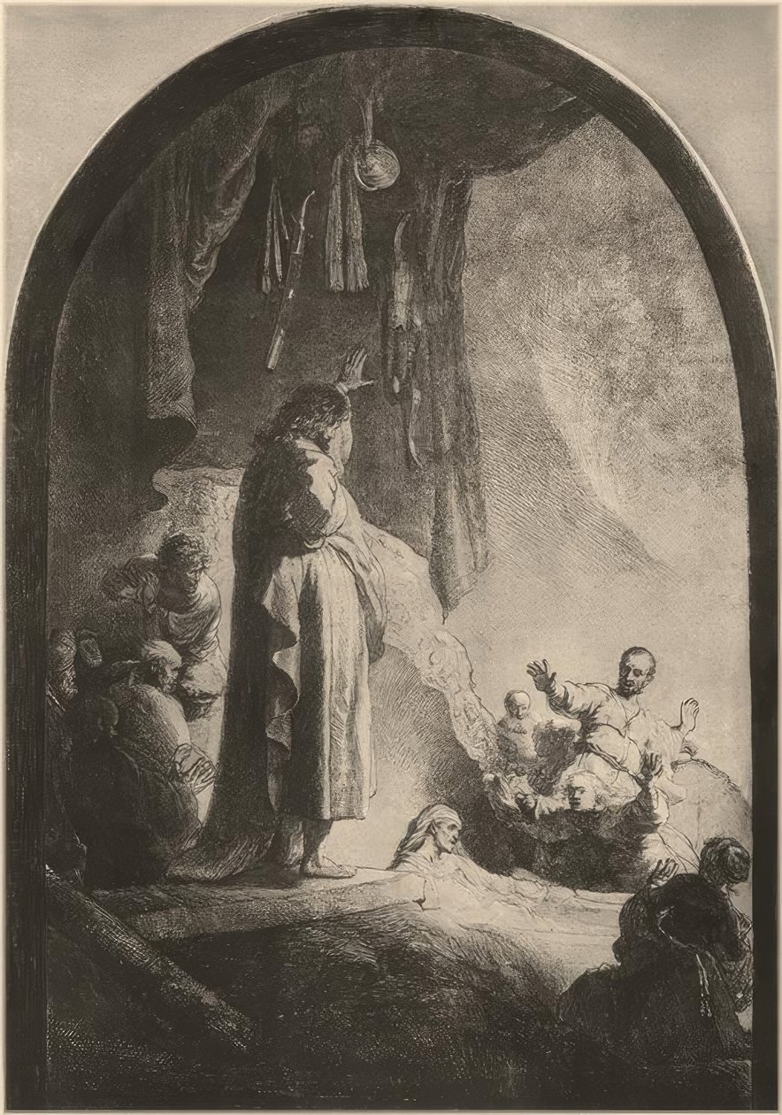 La résurrection de Lazare - Rembrandt van Rijn