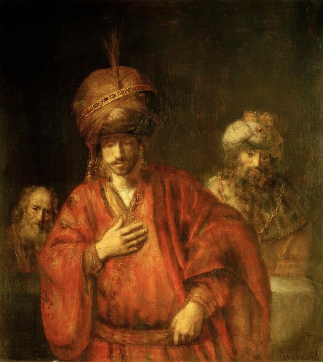 Haman en disgrâce - Rembrandt van Rijn