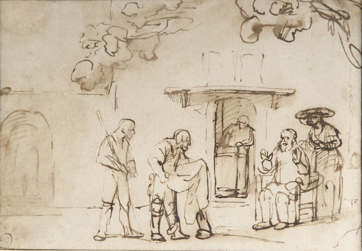 Jacob se voit montrer le manteau taché de sang de Joseph - Rembrandt van Rijn