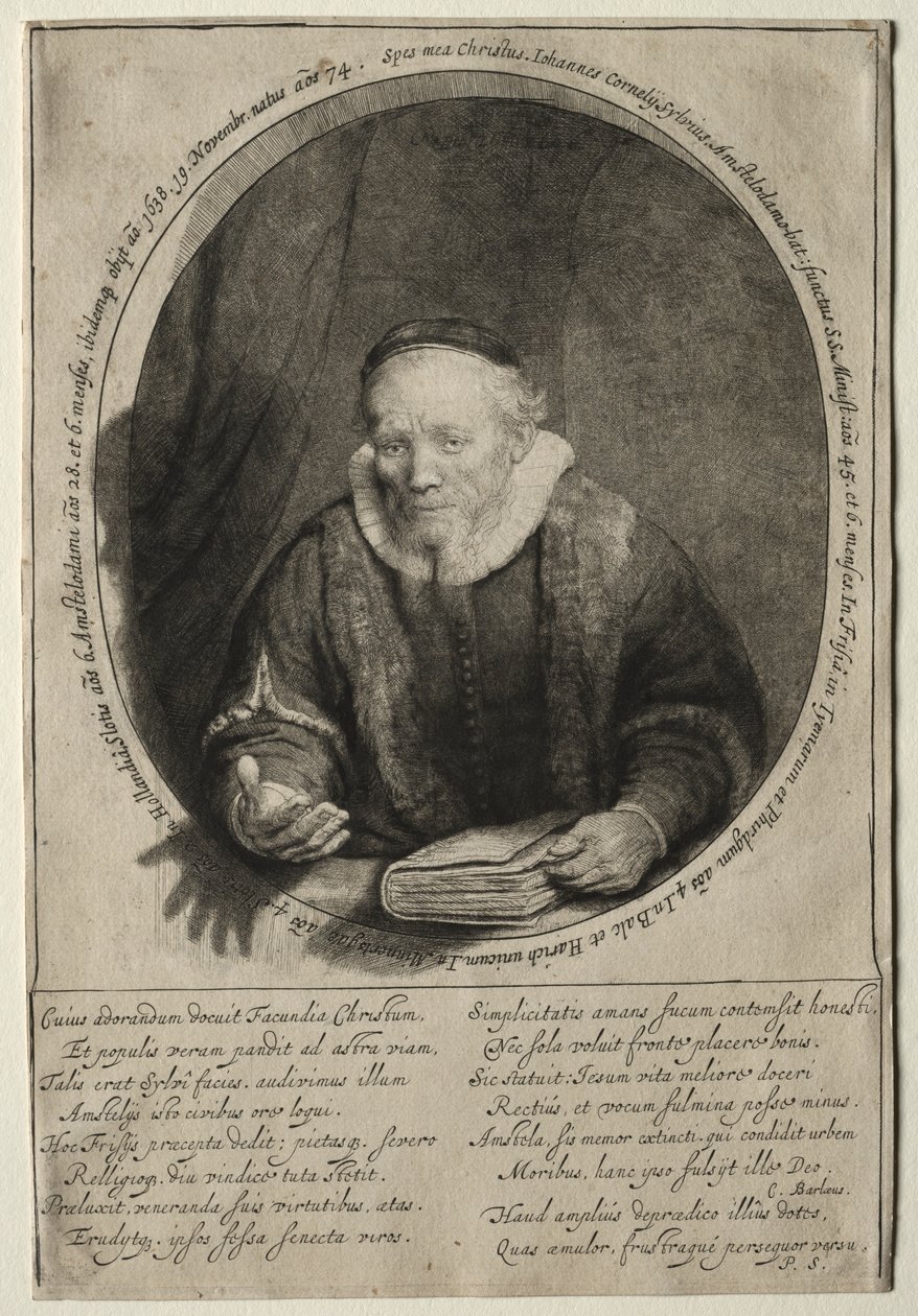 Jan Cornelis Sylvius, Prédicateur, 1646 - Rembrandt van Rijn
