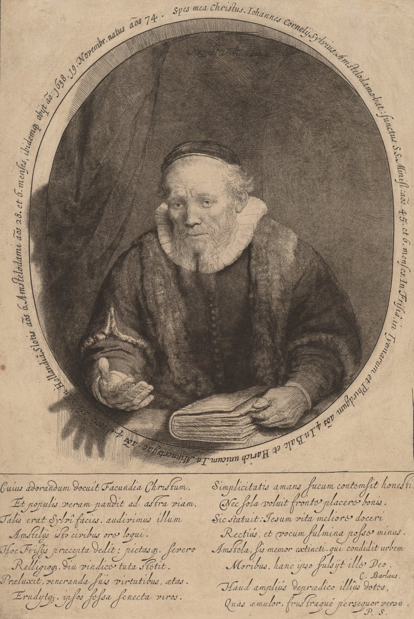 Jan Cornelisz. Sylvius - Rembrandt van Rijn