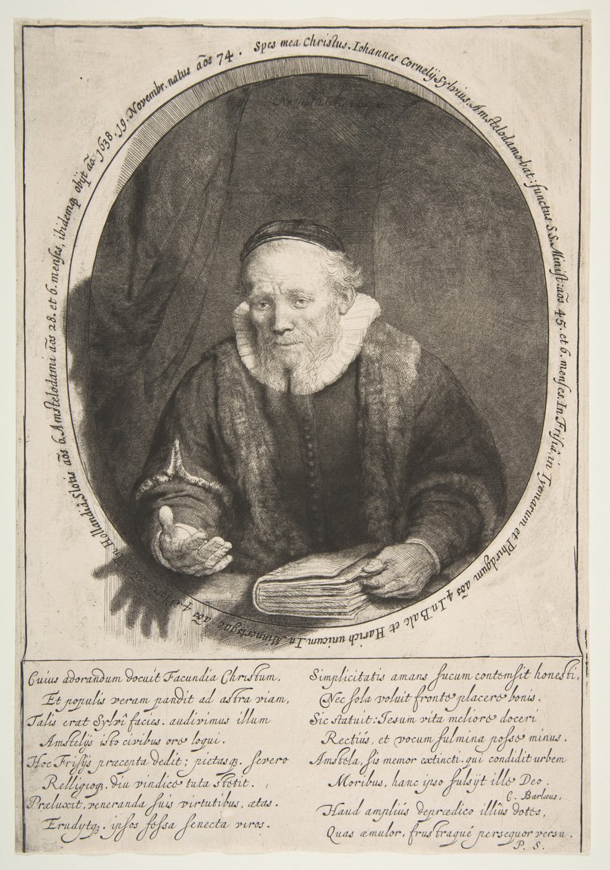 Jan Cornelisz. Sylvius, prédicateur, 1646 - Rembrandt van Rijn