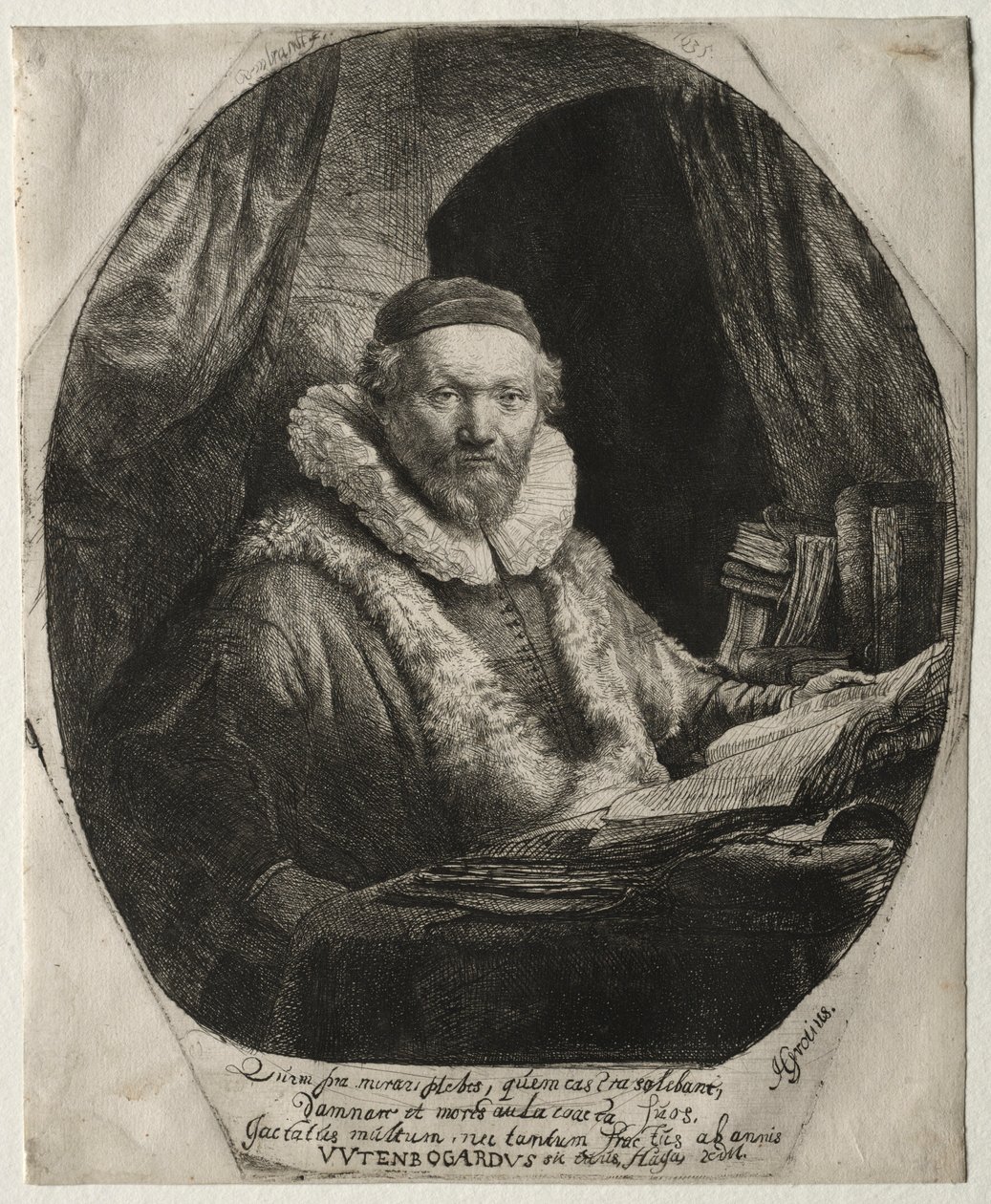 Jan Uytenbogaert, prédicateur des Remonstrants, 1635 - Rembrandt van Rijn