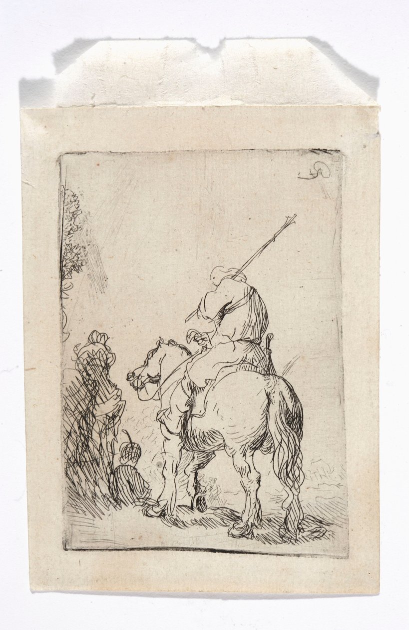 Un cavalier coiffé d