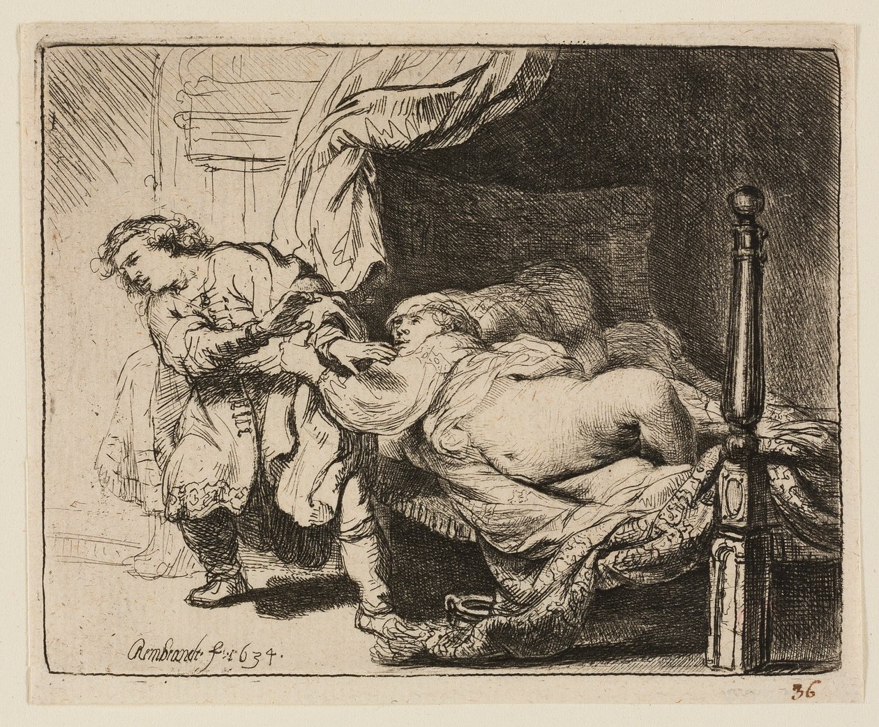 Joseph et la femme de Potiphar - Rembrandt van Rijn