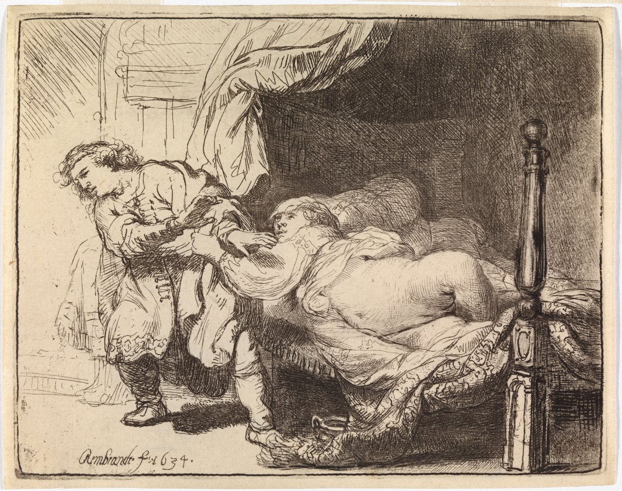 Joseph et la femme de Potiphar - Rembrandt van Rijn