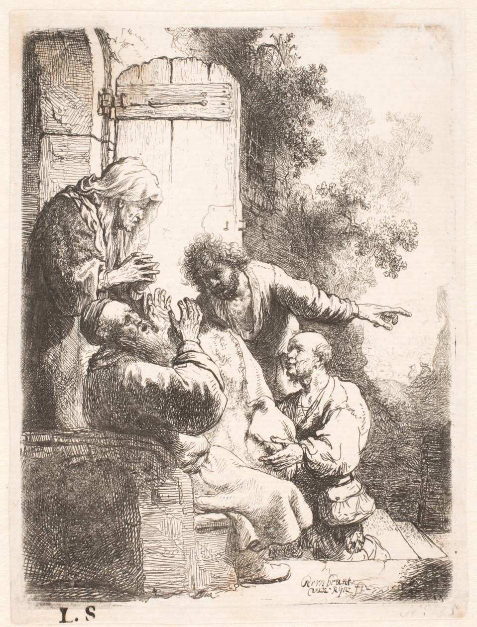 Le manteau de Joseph apporté à Jacob - Rembrandt van Rijn