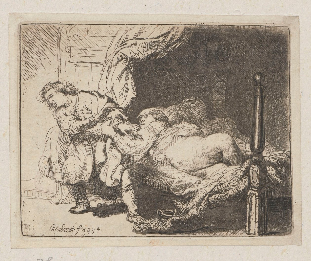 Joseph et la femme de Potiphar (Potifar) - Rembrandt van Rijn