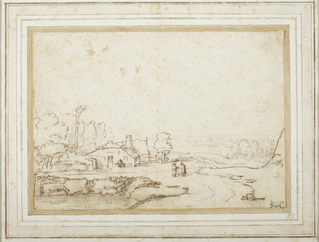 Paysage avec une partie d
