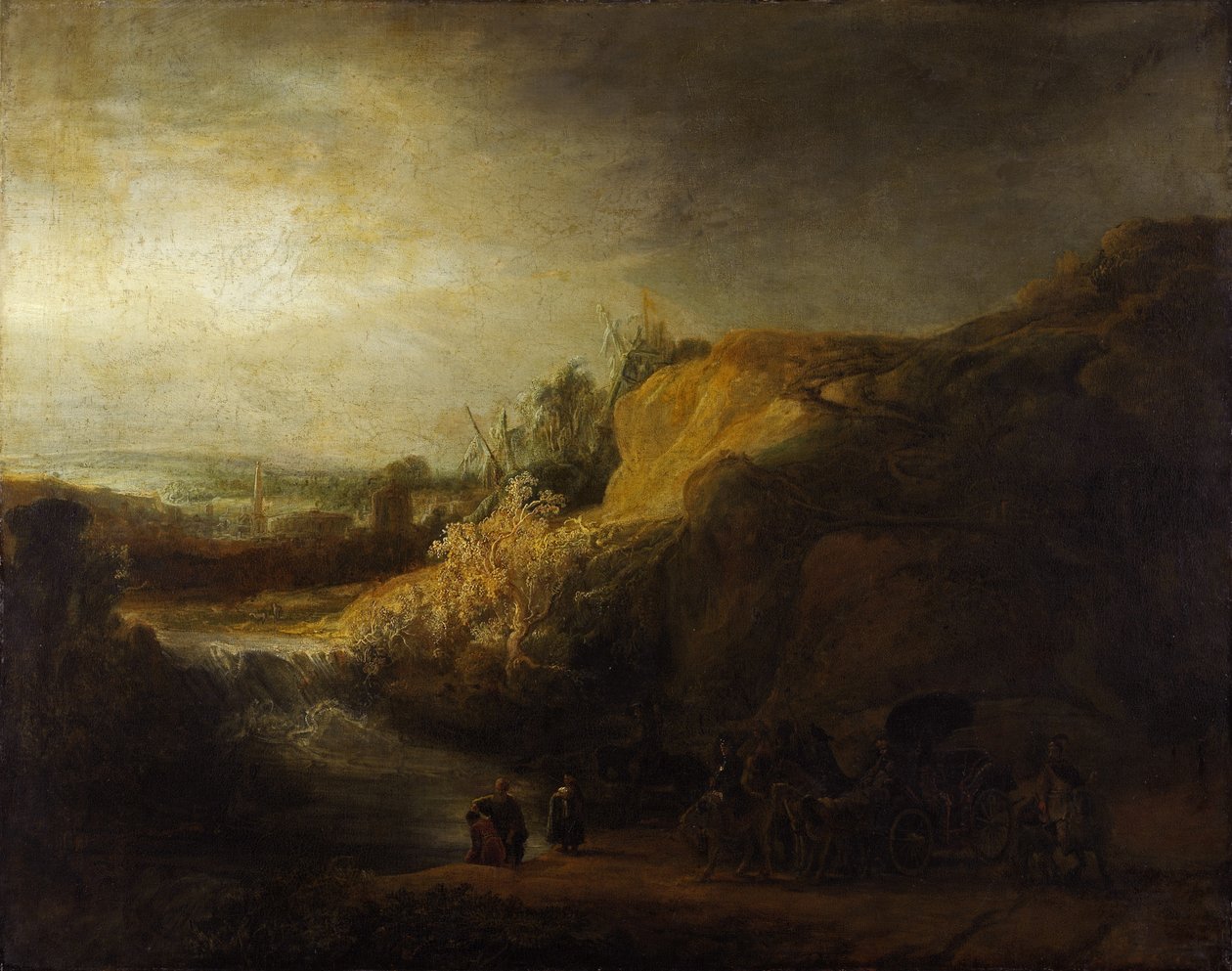 Paysage avec le baptême de l