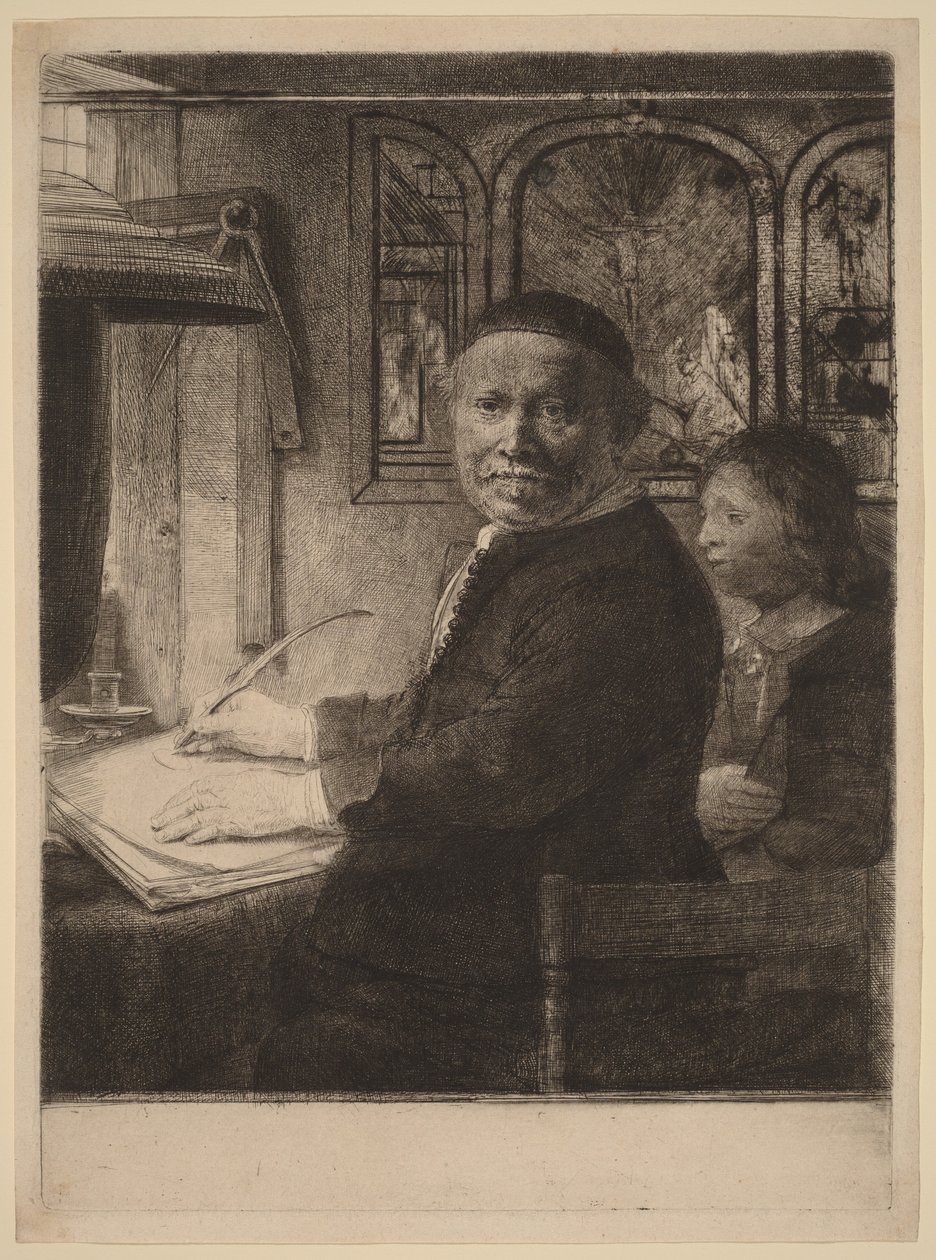 Lieven Willemsz van Coppenol : « The Smaller Plate » - Rembrandt van Rijn