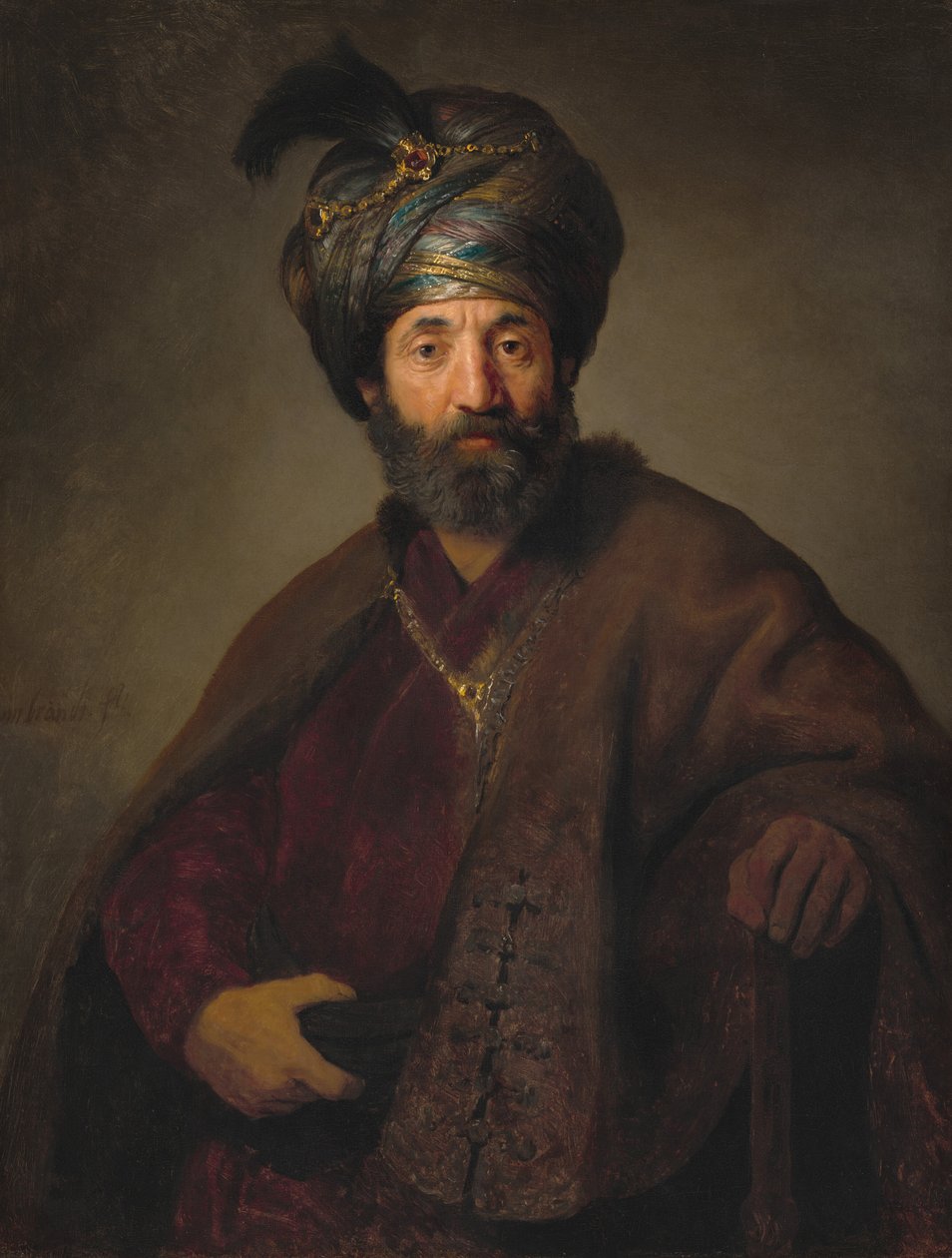 Homme en costume oriental - Rembrandt van Rijn