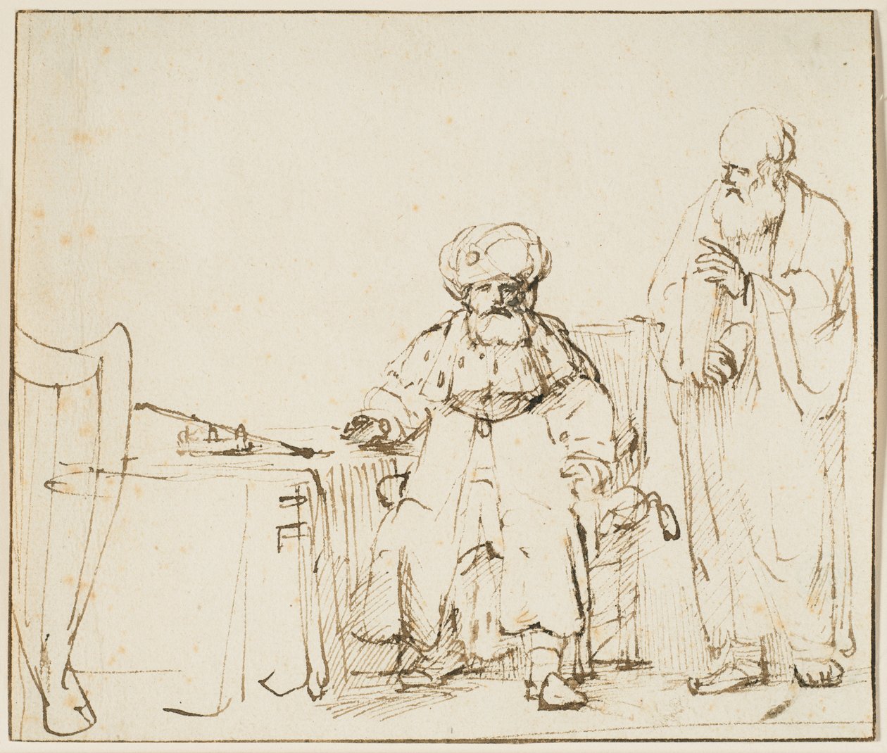 Nathan admoneste David - Rembrandt van Rijn