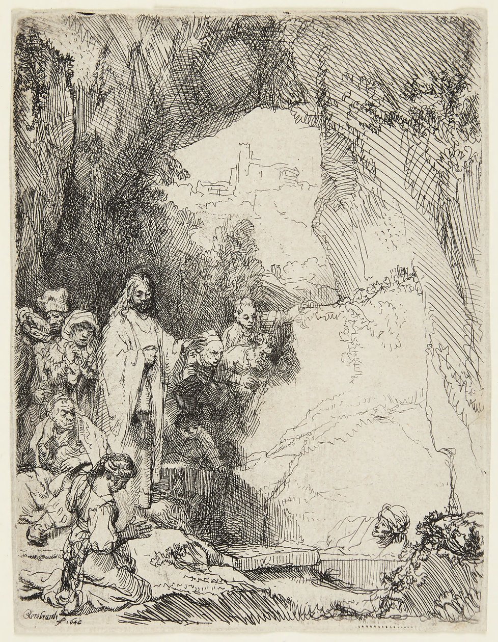 La résurrection de Lazare - Rembrandt van Rijn