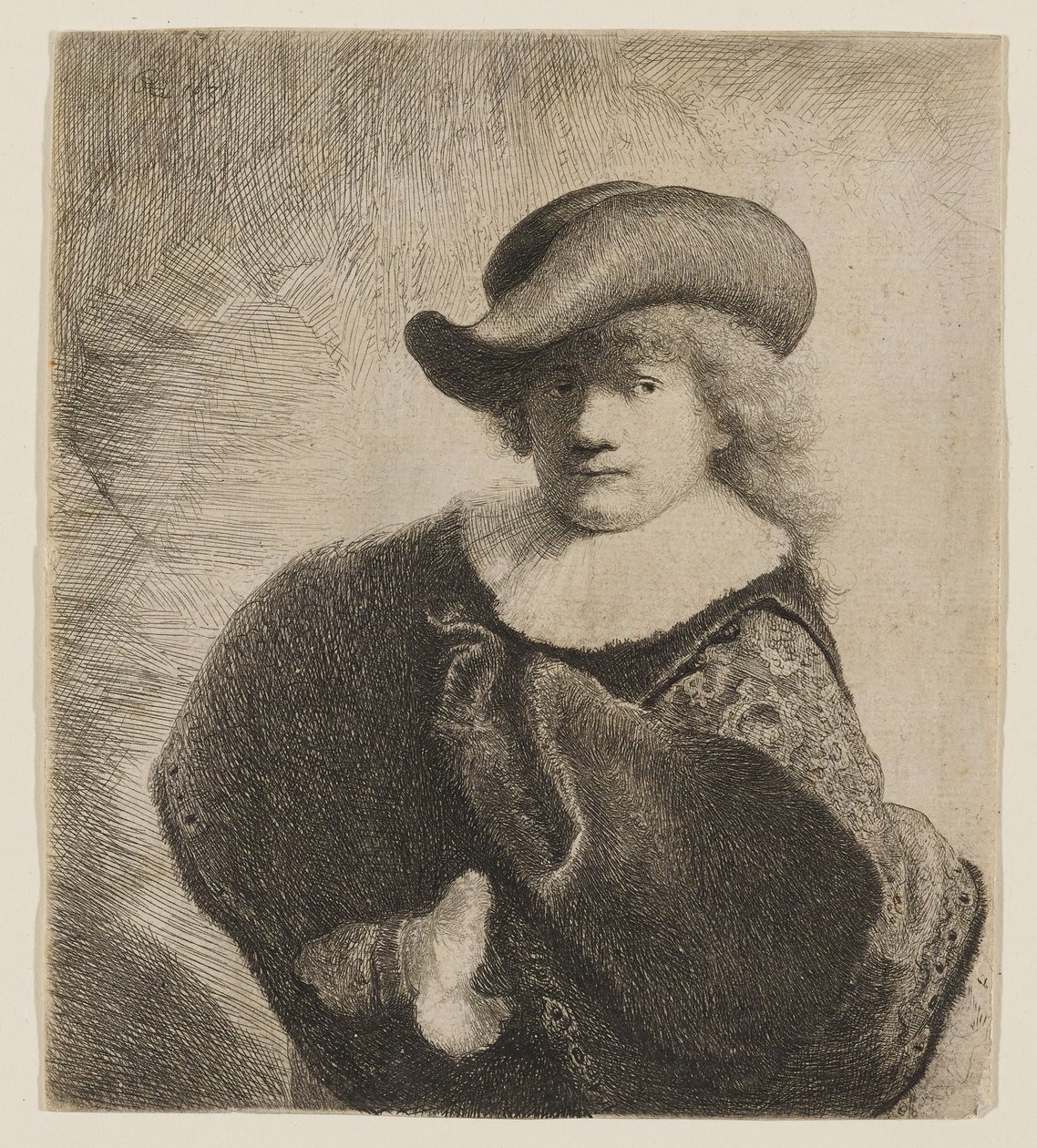 Rembrandt coiffé d