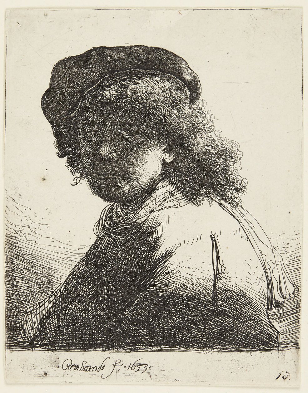 Rembrandt, coiffé d