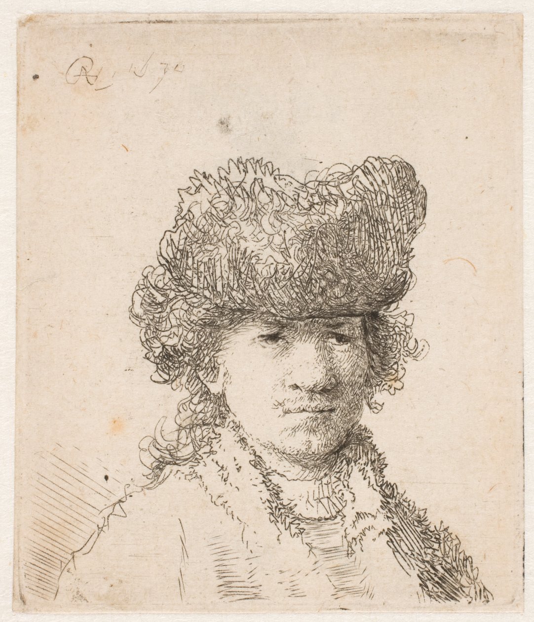 Rembrandt coiffé d