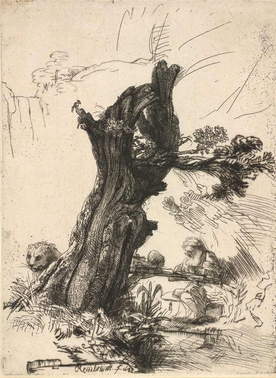 Saint Jérôme à côté d