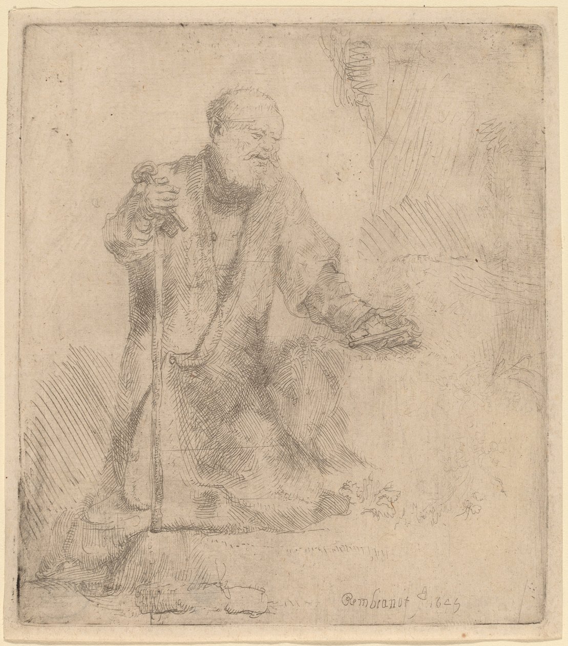Saint Pierre en pénitence - Rembrandt van Rijn