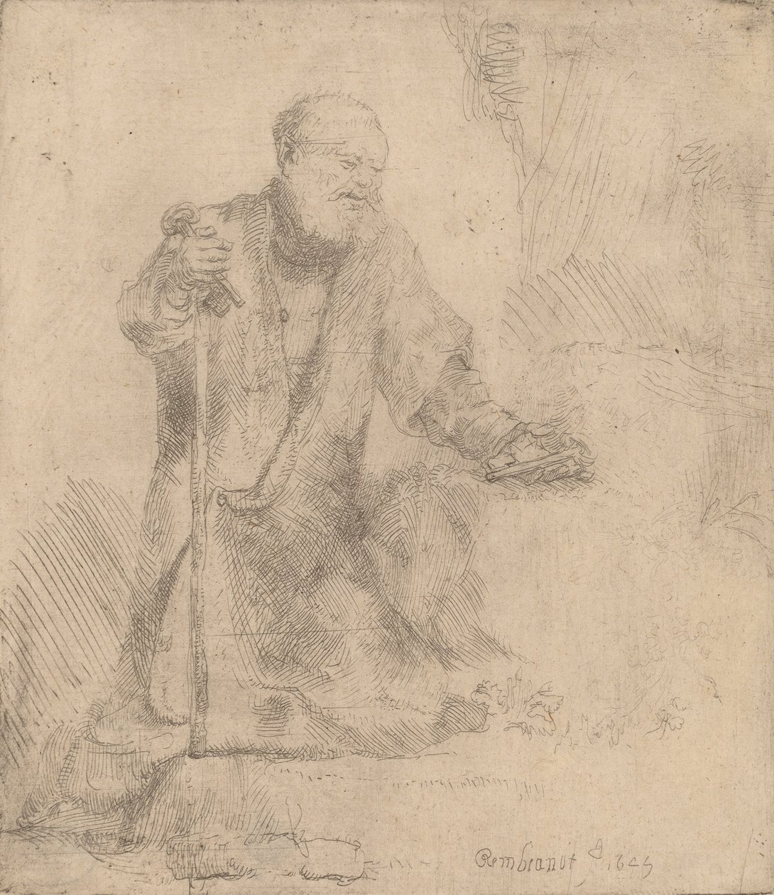Saint Pierre en pénitence - Rembrandt van Rijn