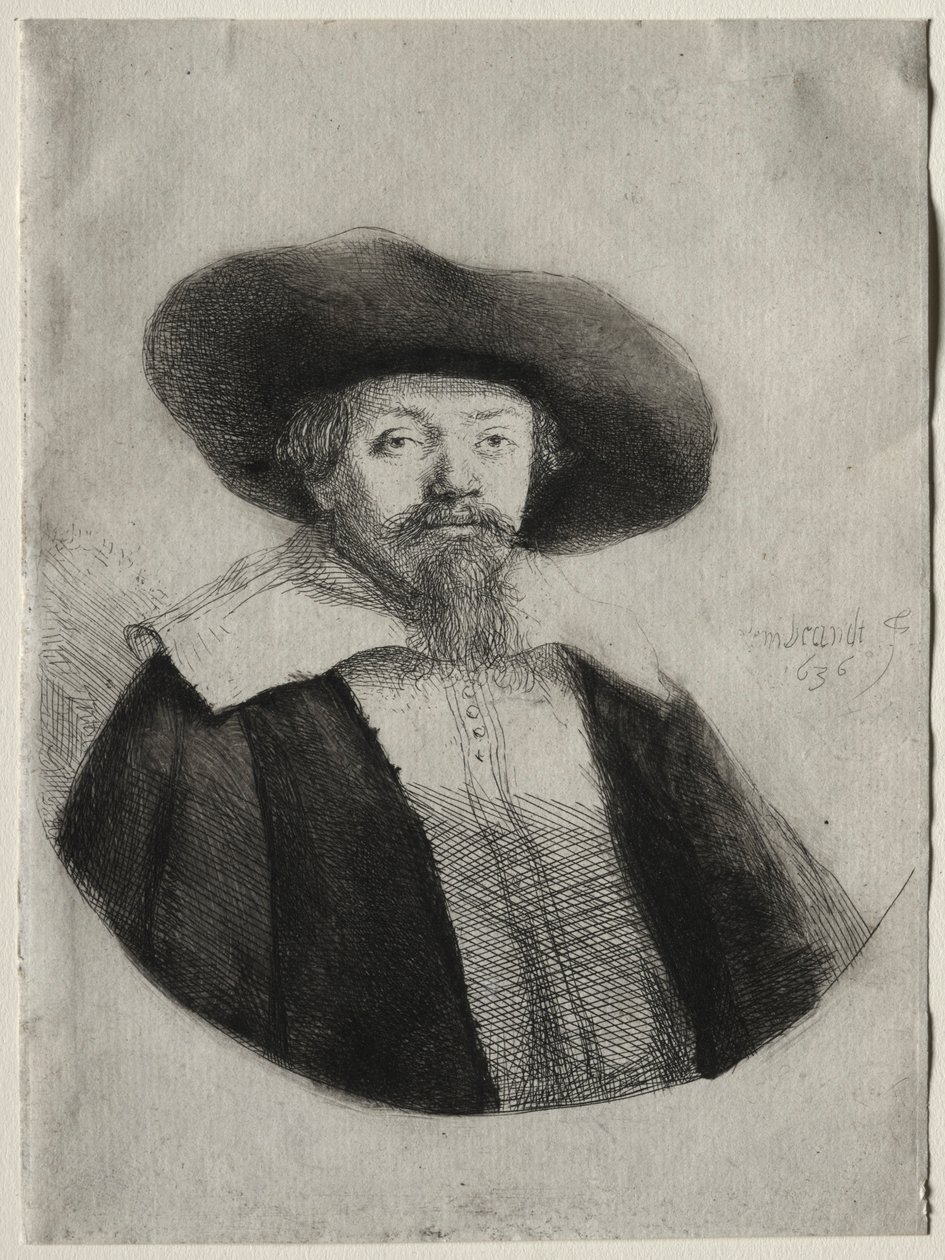 Samuel Manasseh Ben Israel, 1636 - Rembrandt van Rijn