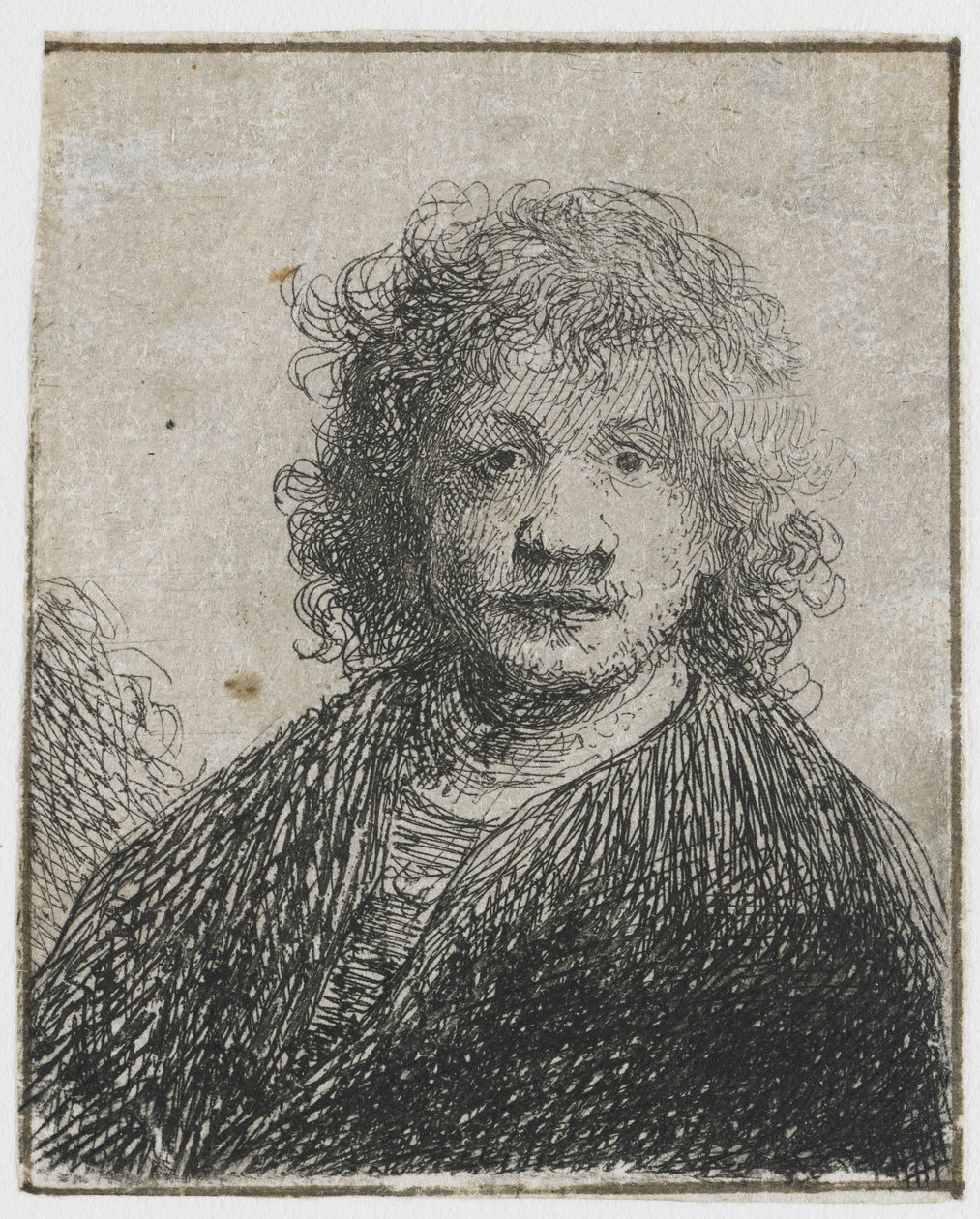 Autoportrait avec un nez large - Rembrandt van Rijn