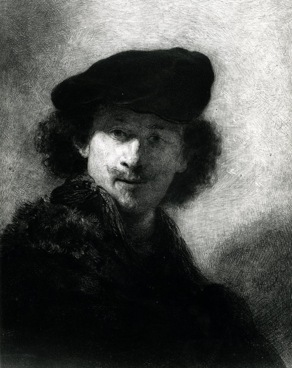 Autoportrait avec un béret en velours - Rembrandt van Rijn