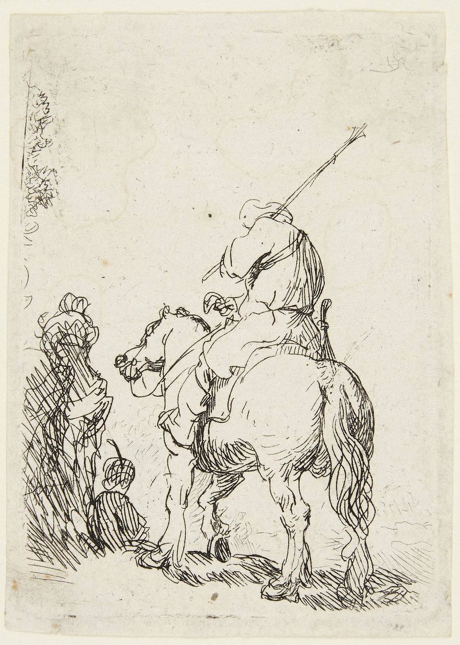 Soldat à cheval - Rembrandt van Rijn