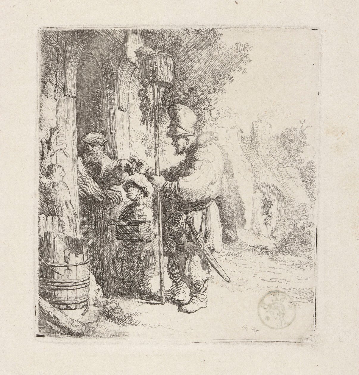 Vendeur de raticide (Szczurołap) - Rembrandt van Rijn
