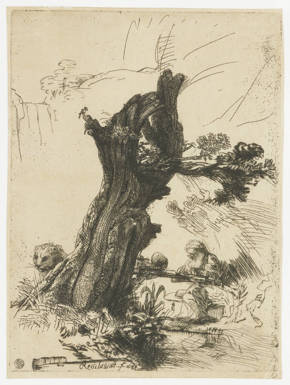 Saint Jérôme à côté d