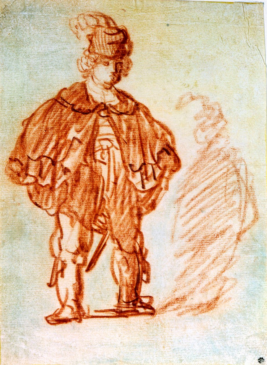 Acteur debout, années 1630 - Rembrandt van Rijn